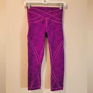 Lululemon Free Flow Crop Jacquard Sz 4